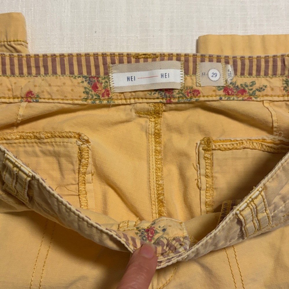Anthropologie Hei Hei Pants Womens 29 Khaki The Wanderer Straight - Picture 5 of 6